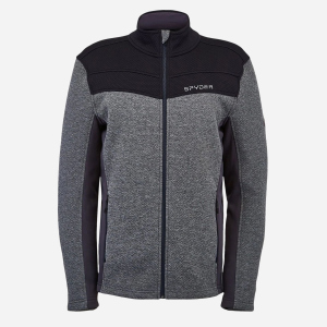 Спортивна кофта Spyder Encore Full Zip 38191250-014 XL Сіра з чорним (192636139589) в Дніпрі