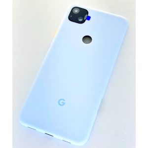 Задняя крышка Google Pixel 4a, голубая, Barely Blue, оригинал (Китай) + стекло камеры High Copy лучшая модель в Днепре