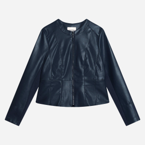 Куртка из искусственной кожи Orsay 800152-526000 42 Темно-синяя (80015229742) лучшая модель в Днепре