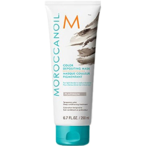 хорошая модель Маска с эффектом цвета MoroccanOil Color Depositing Mask цвет Platinum 200 мл (7290113140622)