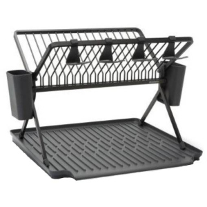 Сушилка для посуды Brabantia Foldable Dish Rack Large Темно-серая (139482) лучшая модель в Днепре