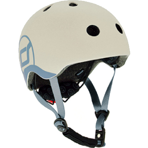 Захисний дитячий шолом Scoot and Ride з ліхтариком 45-51 см Світло-сірий (XXS/XS) (SR-181206-ASH) краща модель в Дніпрі