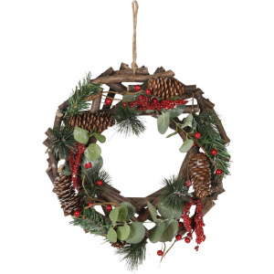 Венок новогодний Christmas Decoration 30 х 8 х 30 см (YZB003930)