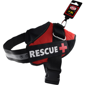 Шлей посилений Pet Nova Rescue+ XL 70-90 см Червоний (HA-RESCUE-RE-XL) (5903031442243) надійний