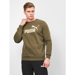 Світшот Puma ESS Big Logo Crew 58667944 XXL Зелений (4063698945516) краща модель в Дніпрі