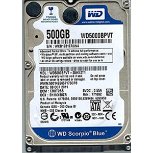 хороша модель Накопичувач HDD 2.5 " SATA 500GB WD Scorpio Blue 5400rpm 8MB (WD5000BPVT)