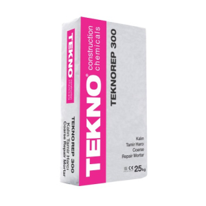 Ремонтная смесь Tekno Teknorep 300 для вертикальных и горизонтальных поверхностей 25 кг. лучшая модель в Днепре
