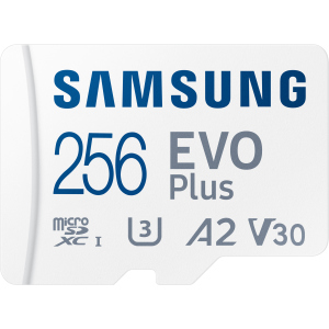 Samsung EVO Plus microSDXC 256GB UHS-I Class 10 + SD адаптер (MB-MC256KA/RU)