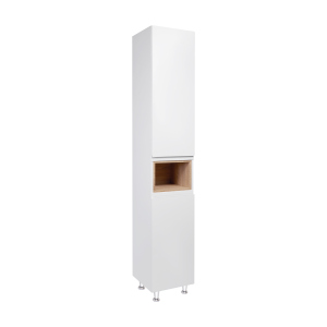 Пенал напольный Qtap Robin 350х1950х316 White/Whitish oak QT1376PN1651RWWO