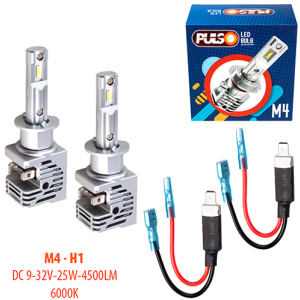 Автолампы Pulso M4-H1/LED-chips CREE/9-32v/2x25w/4500Lm/6000K (M4-H1) ТОП в Днепре