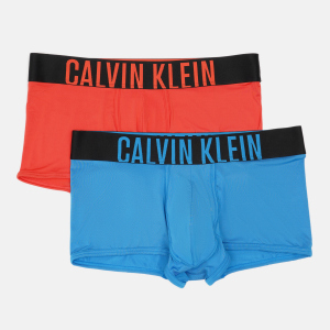 хороша модель Труси-шорти Calvin Klein Underwear LOW RISE TRUNK 2PK NB2599A-JE9 L Shocking Blue/Punch Pink (8719853959305)