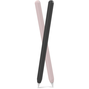 Силиконовые чехлы AhaStyle для Apple Pencil 2 комплект 2 шт Чёрный, розовый (AHA-01650-BNP)