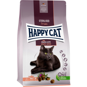 Сухий корм Happy Cat Sterilised Atlantik Lachs для дорослих стерилізованих кішок зі смаком лосося 10 кг (70581 / 4001967140637)