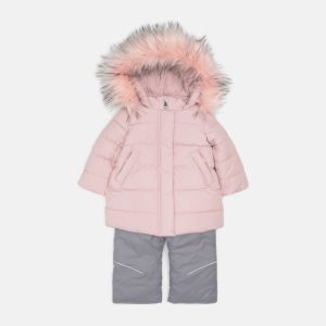 Зимовий комплект (куртка + напівкомбінезон) Evolution 05-ЗД-21 98 см Пудра\Сірий (4823078577825) ТОП в Дніпрі