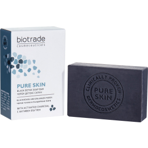 Мило-детокс Biotrade Pure Skin для шкіри обличчя та тіла з розширеними порами 100 г (3800221840969) ТОП в Дніпрі