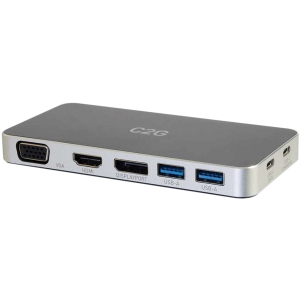 Док-станція C2G USB-C до HDMI, DP, VGA, USB, Power Delivery до 60 Вт (CG88845) в Дніпрі