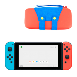 Набір Консоль Nintendo Switch HAC-001(-01) Blue Red 32GB Нове + Чохол Твердий RMC Switch Mario Red Нове надійний