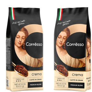 купити Набір кави в зернах Coffesso Crema 1000 г х 2 шт (2300000010114)