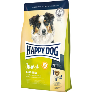 Сухой безглютеновый корм Happy Dog Junior Lamb & Rice для юниоров средних и крупных пород 4 кг (4001967098990) лучшая модель в Днепре