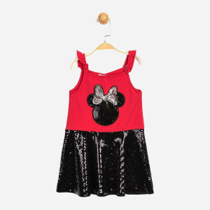 Сарафан Disney Minnie Mouse MN15539 92 см Червоний із чорним (8691109789648) краща модель в Дніпрі