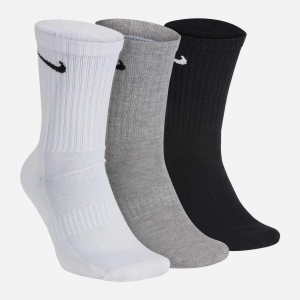 Набор носков Nike U Nk Everyday Cush Crew 3Pr SX7664-901 34-36 (S) 3 пары Черный/Белый/Серый (888407233906) лучшая модель в Днепре