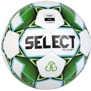 Мяч тренировочный Select Planet FIFA (928) №5 Бело-зеленый (5703543286928) лучшая модель в Днепре