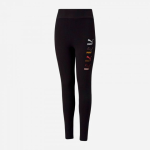 Спортивные леггинсы детские Puma Classics Graphics Leggings 58929101 116 см Black (4063699366389) лучшая модель в Днепре