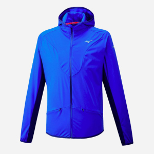 купить Ветровка Mizuno Hybrid BT Hoodie J2GE050126 S Синяя (5054698958414)