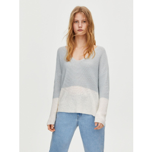 Пуловер Pull & Bear XAZ239815BFQH S Білий з блакитним (DD8000004794310) в Дніпрі