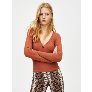 Пуловер Pull & Bear XAZ221111MYAF L Коричневый (DD8000004806266) ТОП в Днепре