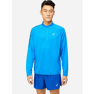 Спортивна кофта ASICS Icon LS 1/2 Zip 2011B053-404 S Синя (4550329842899) ТОП в Дніпрі