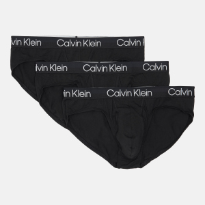 Труси-сліп Calvin Klein Underwear Hip Brief NB2969A-7V1 S 3шт Black (8719854639114) рейтинг