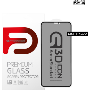 Защитное стекло ArmorStandart конфиденциальное Icon 3D для Apple iPhone 12/12 Pro Black рейтинг