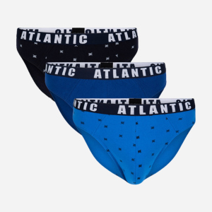 Трусы-слип Atlantic 3MP-090 XXL 3 шт Темно-синий/Синий/Голубой (5903351337946)