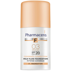 Ніжний тональний флюїд Pharmaceris F SPF20 інтенсивно маскуючий Бронза 30 мл (5900717153219) рейтинг