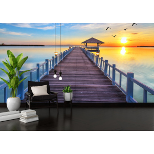 Фотошпалери Walldeco 3Д дорога до моря380x250 Гладь ТОП в Дніпрі