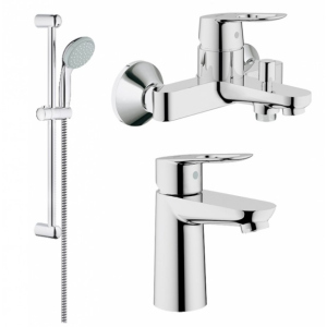 Комплект смесителей для ванной GROHE BauLoop S-Size хром латунь 123214S в Днепре