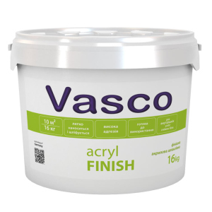 Шпатлевка акриловая для внутренних работ Vasco Acryl Finish 16кг ТОП в Днепре