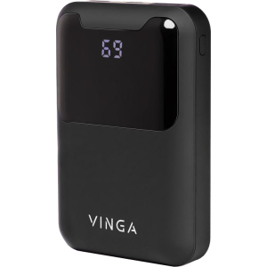 УМБ Vinga Display Soft Touch 10000 mAh Black