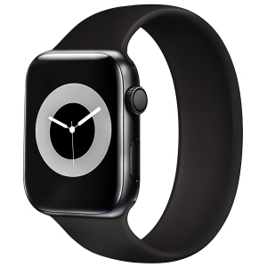 Ремінець Promate Loop-44L для Apple Watch 42-44 мм 1/2/3/4/5/6/7/SE Black (loop-44l.black)