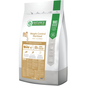 купить Сухой корм для стерилизованных собак Nature's Protection Weight Control Sterilised Adult all breeds 12 кг (NPS45661) (4771317456618)