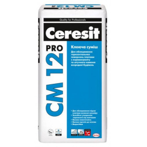 Клеящая смесь для напольных плит и керамогранита Ceresit CM 12 pro 27кг в Днепре