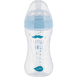 Дитяча Антиколікова пляшечка для годування Nuvita Mimic Collection 250 мл Синя (NV6031AZZURO) рейтинг