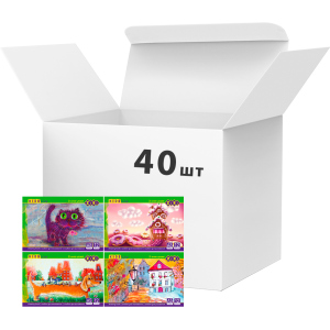 Набір альбомів для малювання ZiBi А5 40 шт по 12 аркушів 120 г/м2 на скобі Асорті (ZB.1419) рейтинг