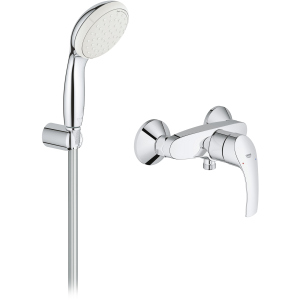 хороша модель Змішувач для душу GROHE Eurosmart 33555002 з душовим гарнітуром New Tempesta 100 26164001