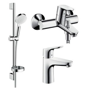 Набір змішувачів HANSGROHE Focus 1092019 (31607000+31940000+26553400) ТОП в Дніпрі