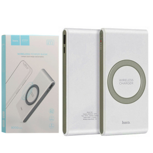 Power Bank Hoco B32 Energetic Wireless Charging 8000 mAh Original білий надійний