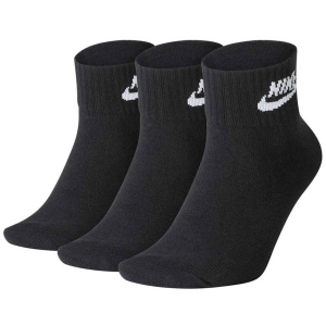 Набор носков Nike U Nk Nsw Evry Essential Ankle 3Pr SK0110-010 S (34–38) 3 пары Черный (193145890510) надежный