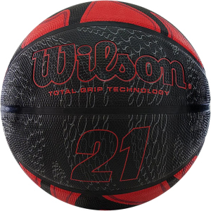 купити М'яч баскетбольний Wilson 21 series Size 7 Red-Black (WTB2103XB07)