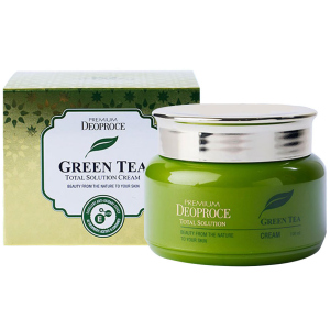 Увлажняющий крем Deoproce Premium GreenTea Total Solution Cream с зеленым чаем 100 мл (8809567920859) ТОП в Днепре